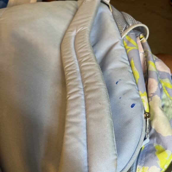 Jan Sport lJS0A47JK Big Student Backpack pastel pink ,yellow and blue Floral - Picture 4 of 8